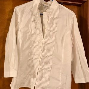 Talbot’s tuxedo ruffle dress shirt